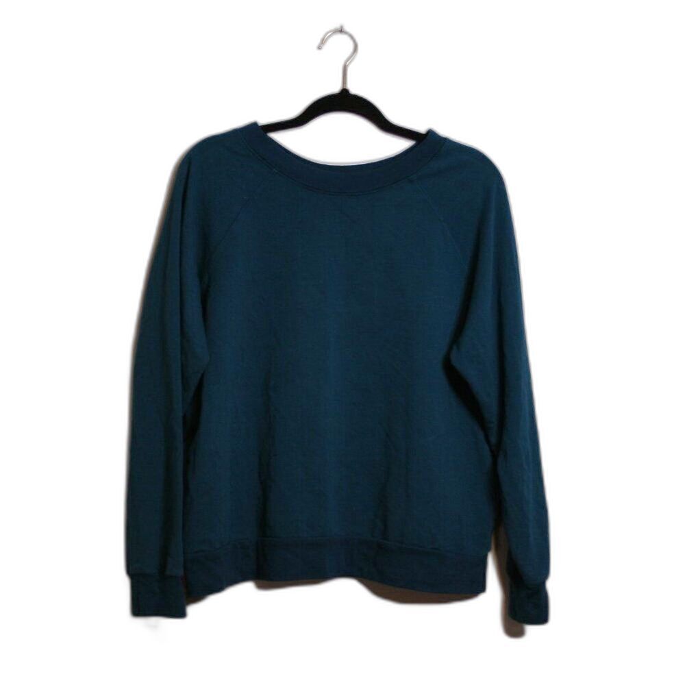 Project Social T crewneck sweatshirt in teal/blue, small size